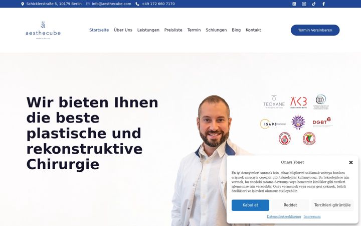 Skjermbilde av aesthecube.com