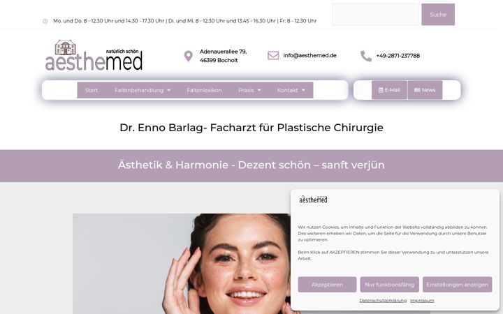 Screenshot of aesthemed.de