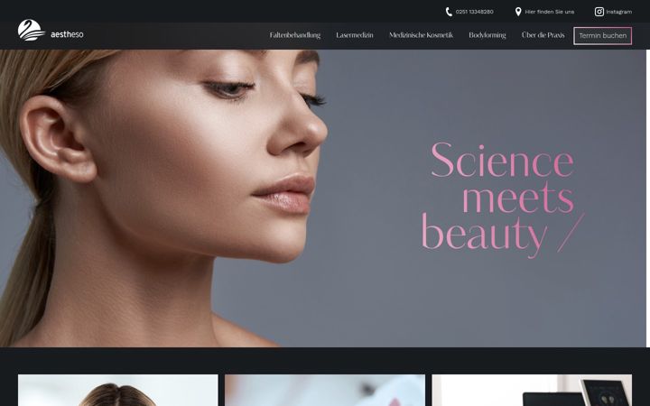 Screenshot of aestheso.de