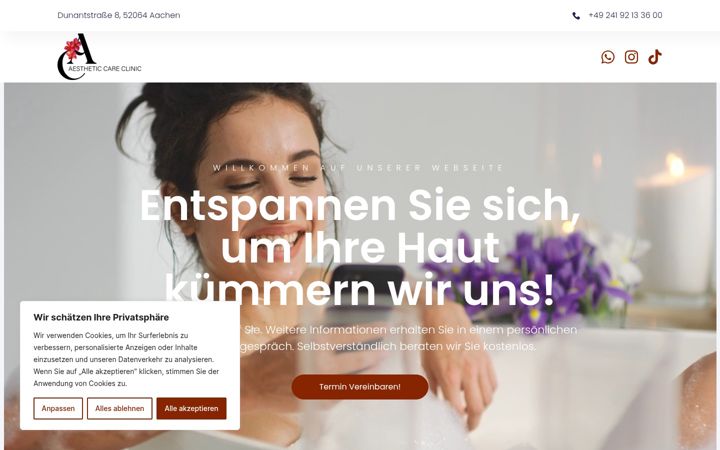 Screenshot of aesthetic-care.com
