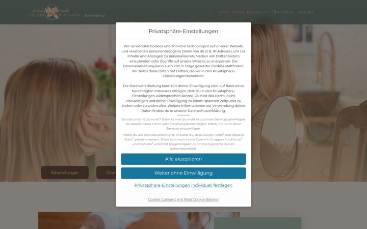 Képernyőkép: aesthetic-health-braunfels.de
