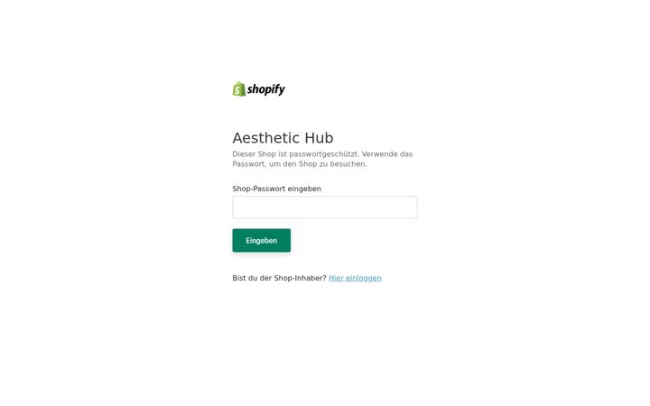 Screenshot von aesthetic-hub.com