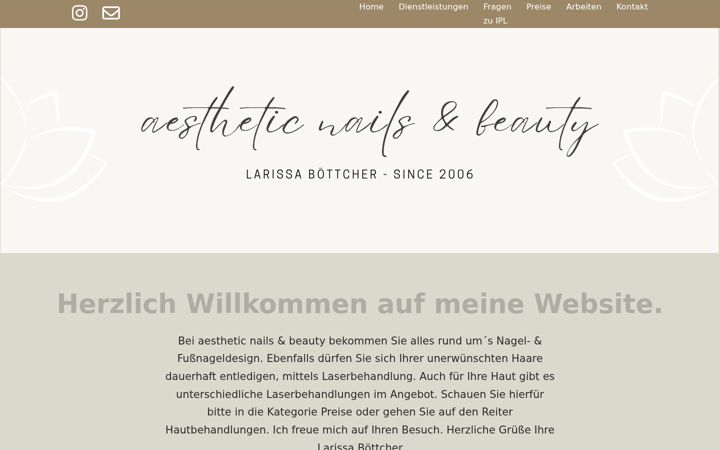 Screenshot of aesthetic-nails.com