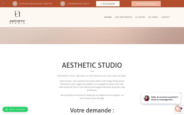Képernyőkép: aesthetic-studio.fr