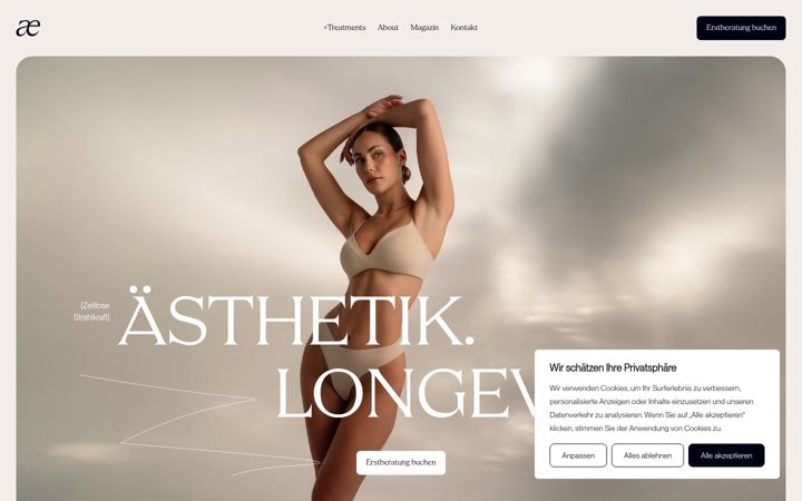 Screenshot ta' aesthetica-loft.de
