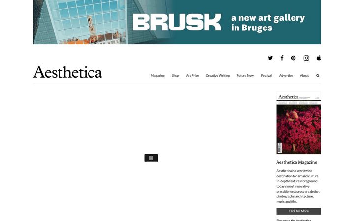 Screenshot of aestheticamagazine.com