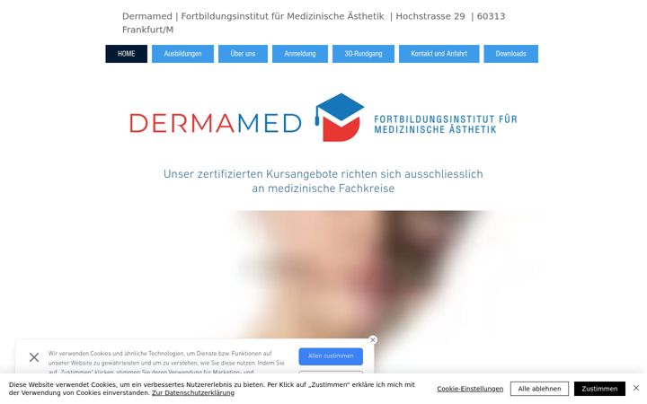 Screenshot ta' aestheticausbildungen-dermamed.de
