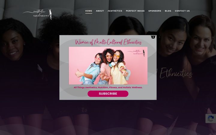 Screenshot of aestheticexclusive.com