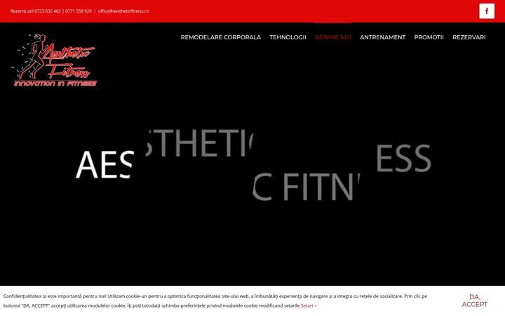 Screenshot of aestheticfitness.ro