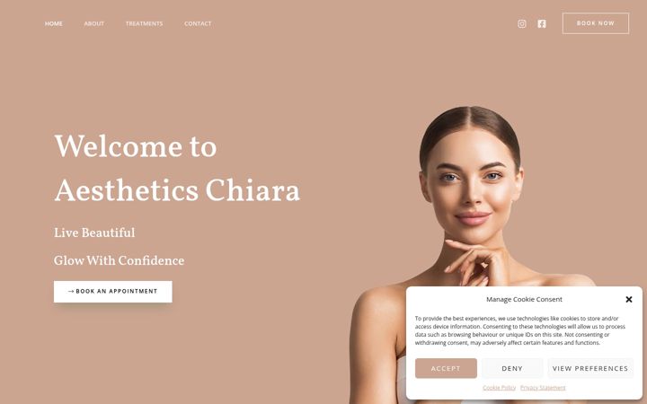 Captura de pantalla de aesthetichiara.co.uk