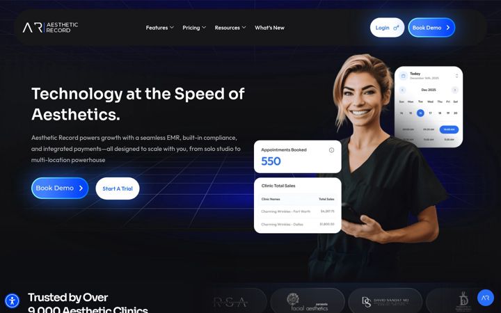 Screenshot of aestheticrecord.com