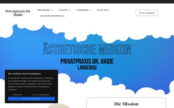 Képernyőkép: aesthetics-langenau.de