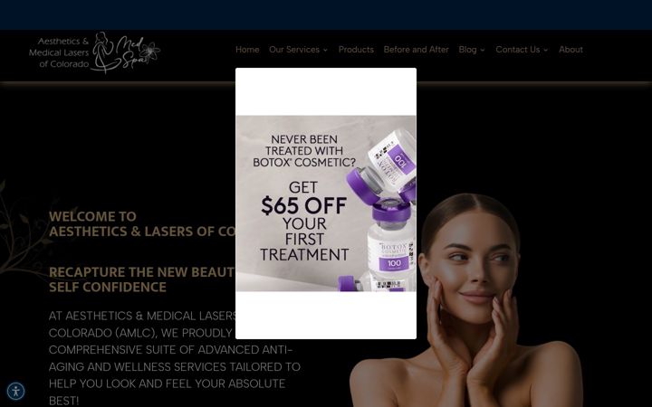 Zrzut ekranu aestheticsandmedicallasers.com