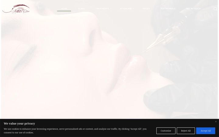 Screenshot ta' aestheticsbynoor.com