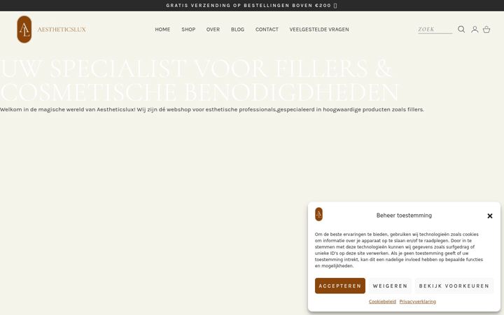 Screenshot ta' aestheticslux.com
