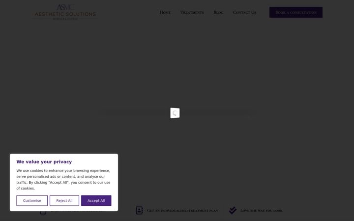 Screenshot of aestheticsolutions.co.uk