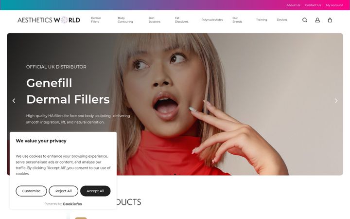 Screenshot von aestheticsworld.co.uk