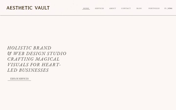 Screenshot von aestheticvault.co