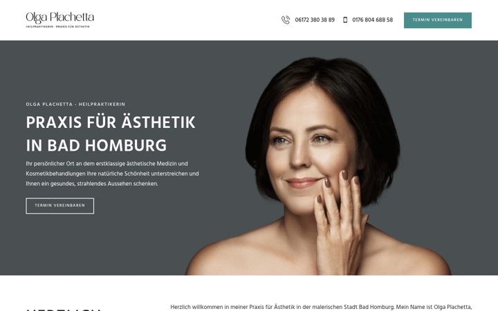 Screenshot of aesthetik-bad-homburg.de