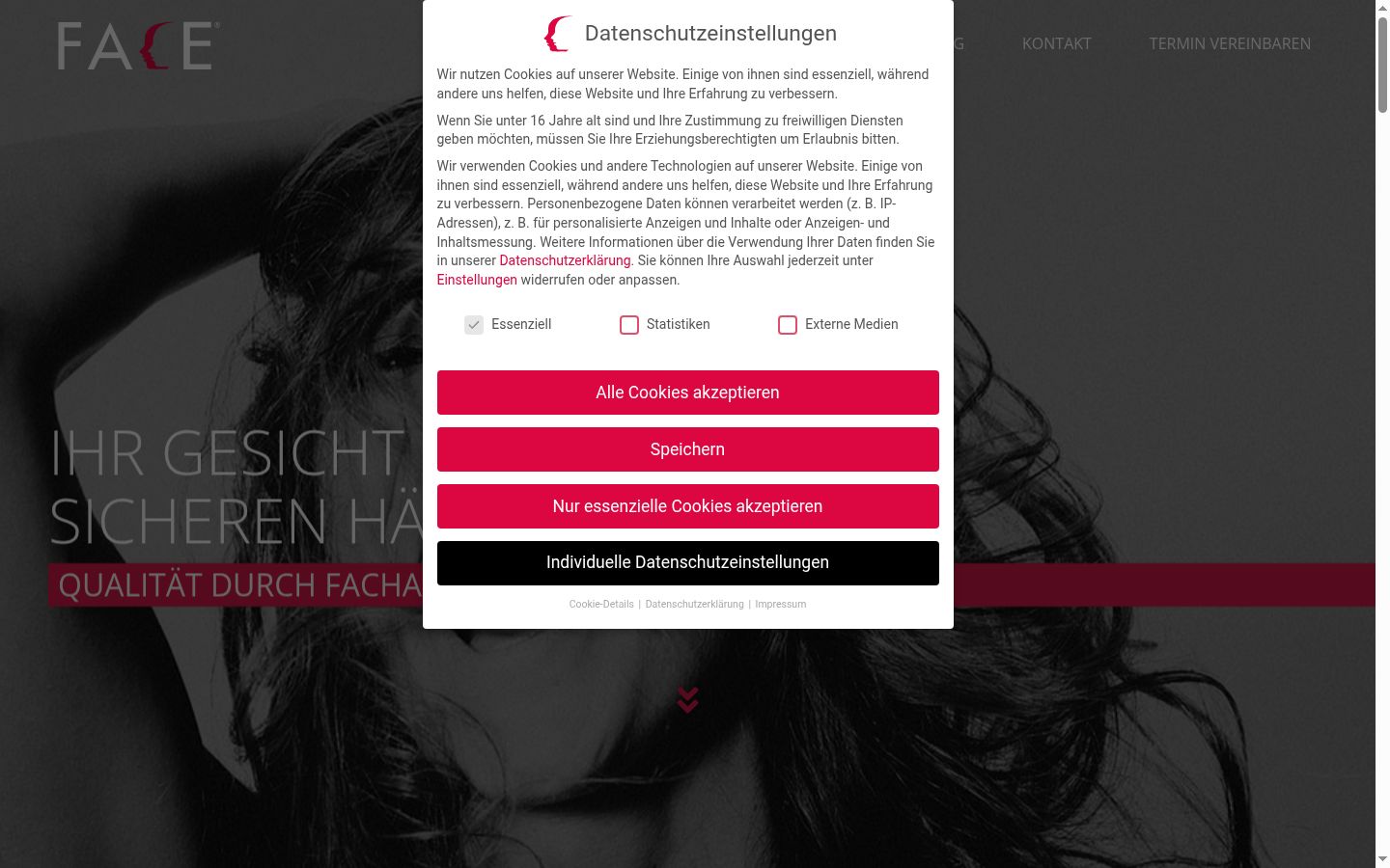 Screenshot tal-banner tal-kunsens muri qabel kwalunkwe interazzjoni