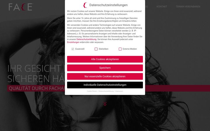Screenshot ta' aesthetik-coesfeld.de