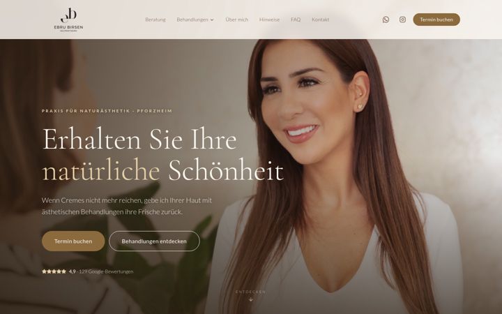 Screenshot of aesthetik-eb.com
