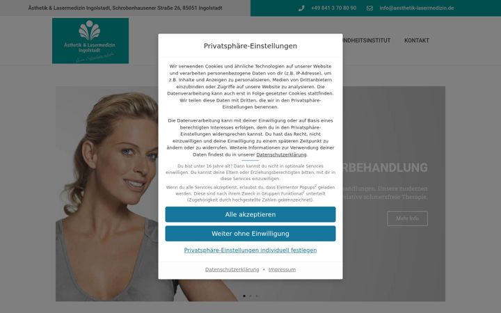 Screenshot ta' aesthetik-lasermedizin.de