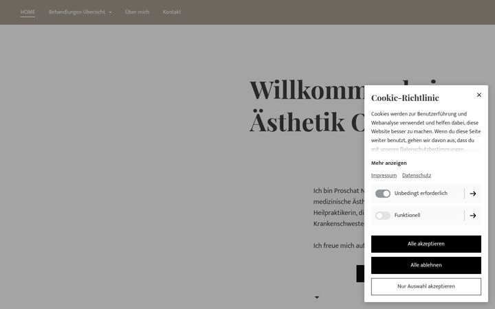 Screenshot ta' aesthetik-one.de