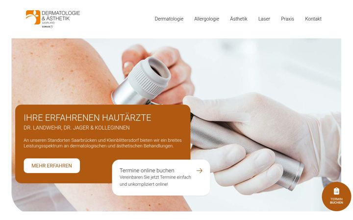Screenshot of aesthetik-saar.de