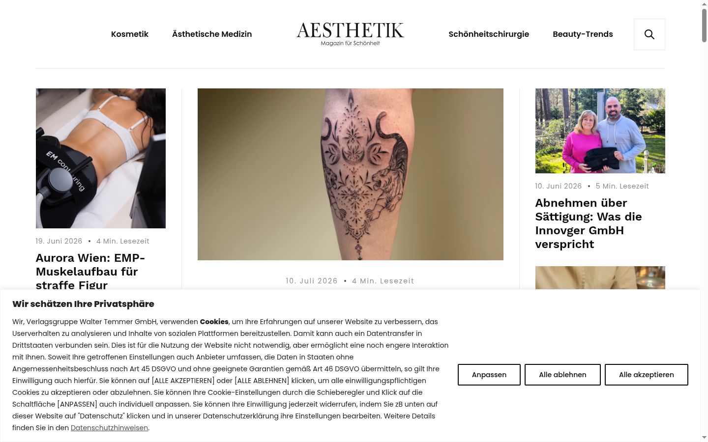 Screenshot tal-banner tal-kunsens muri qabel kwalunkwe interazzjoni