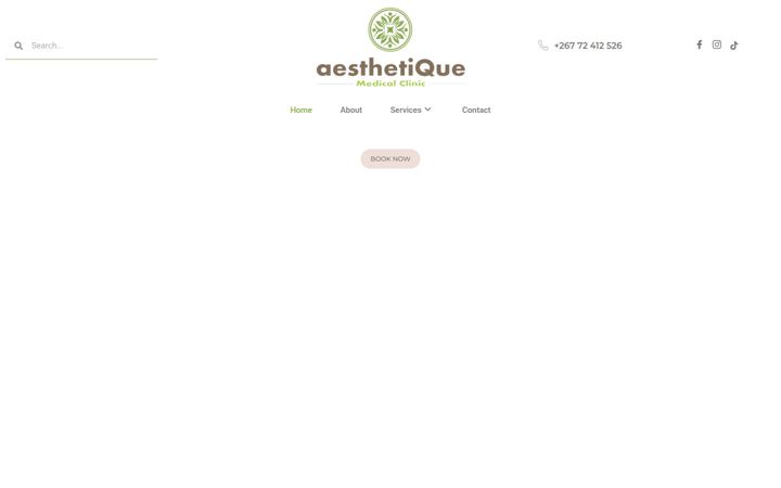 Screenshot of aesthetique.co.bw