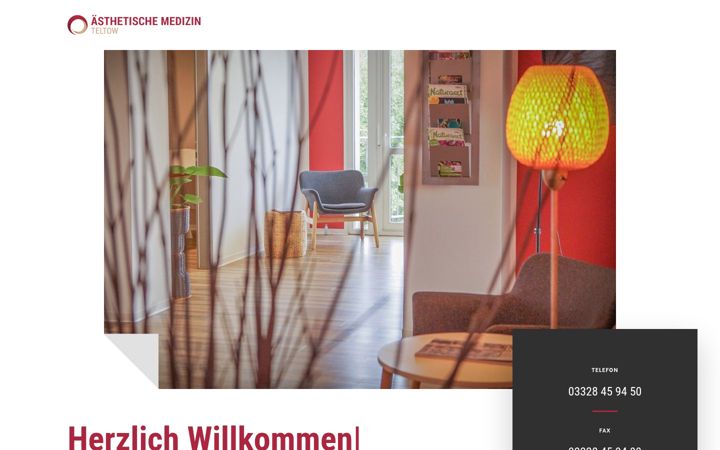 Screenshot of aesthetische-medizin-teltow.de