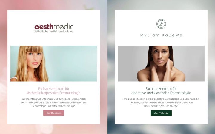 Screenshot of aesthmedic.de
