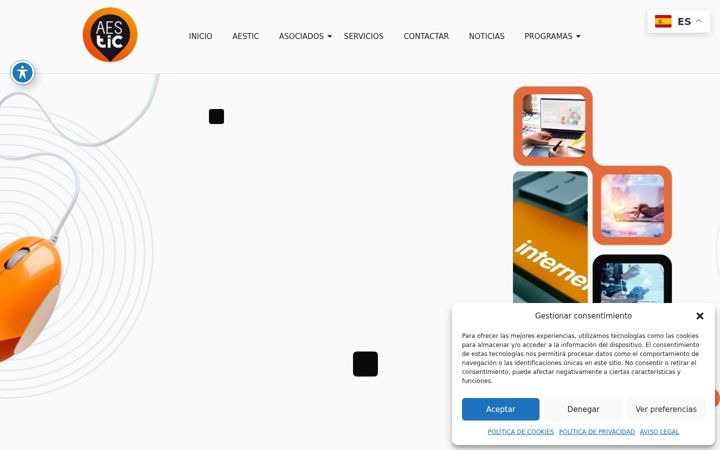 Screenshot of aestic.org