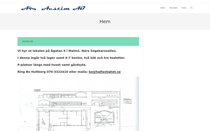 Screenshot of aestim.se