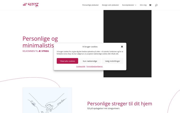 Screenshot of aestreg.dk