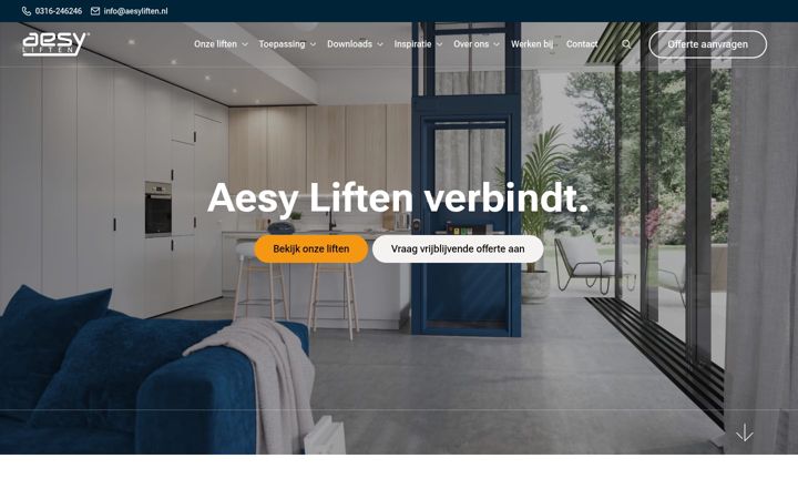 Skjermbilde av aesyliften.nl