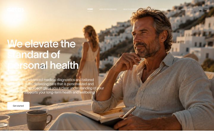 Screenshot of aetas.dk