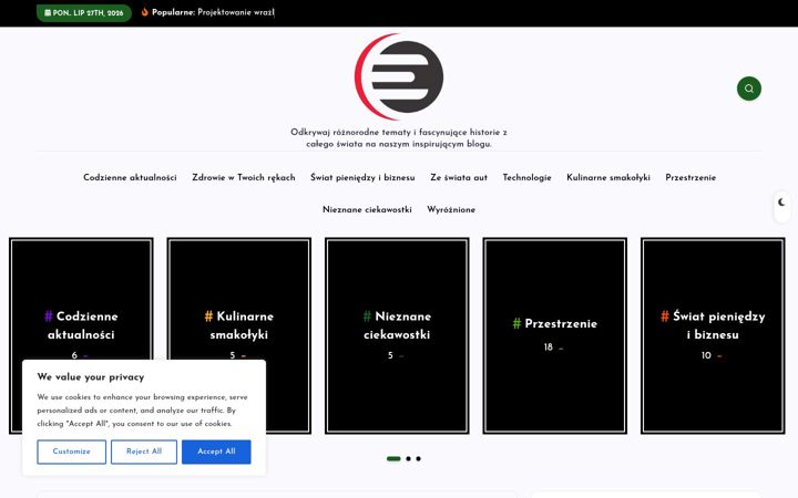 Kuvakaappaus sivustosta aeternumvivit.pl