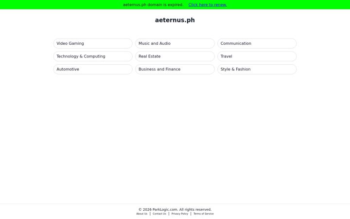 Screenshot of aeternus.ph