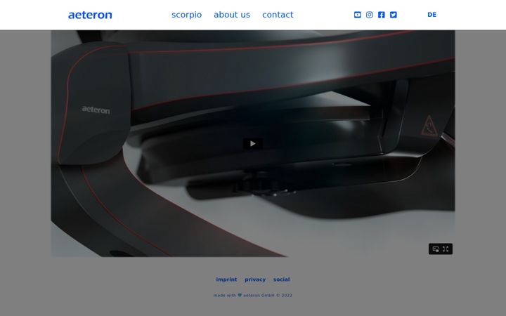 Screenshot of aeteron.com