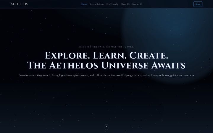 Screenshot ta' aethelos.com