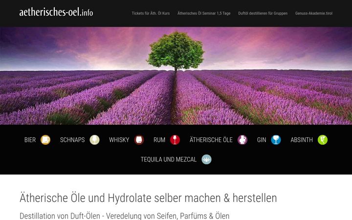 Screenshot of aetherisches-oel.info