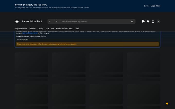 Screenshot of aetherlink.app