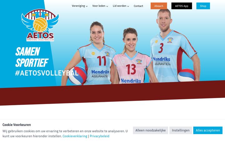 Screenshot of aetos.nl