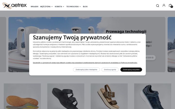 Screenshot of aetrex.pl