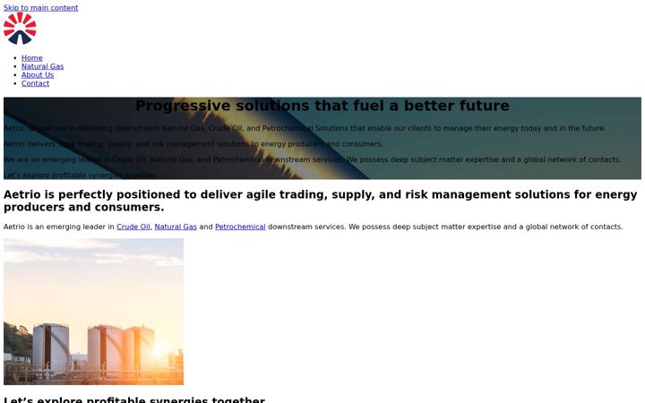 Screenshot of aetrio.ca