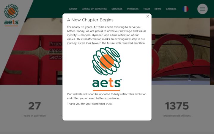 Screenshot von aets-consultants.com
