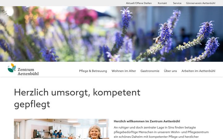 Screenshot of aettenbuehl.ch