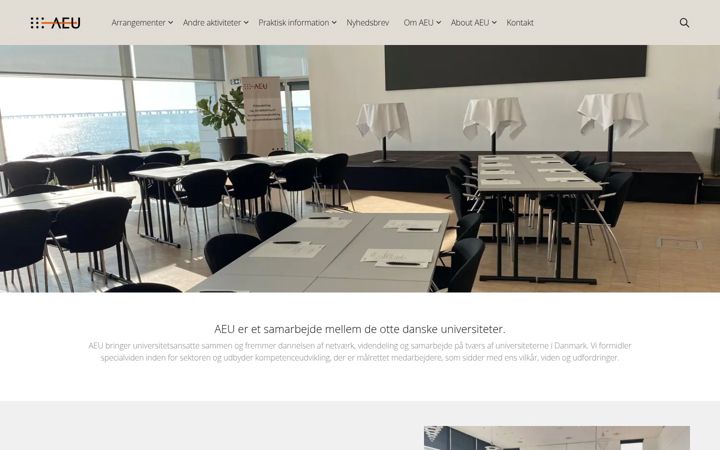 Screenshot of aeu.dk